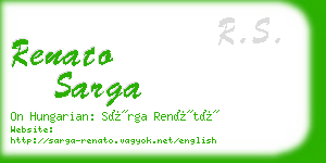 renato sarga business card